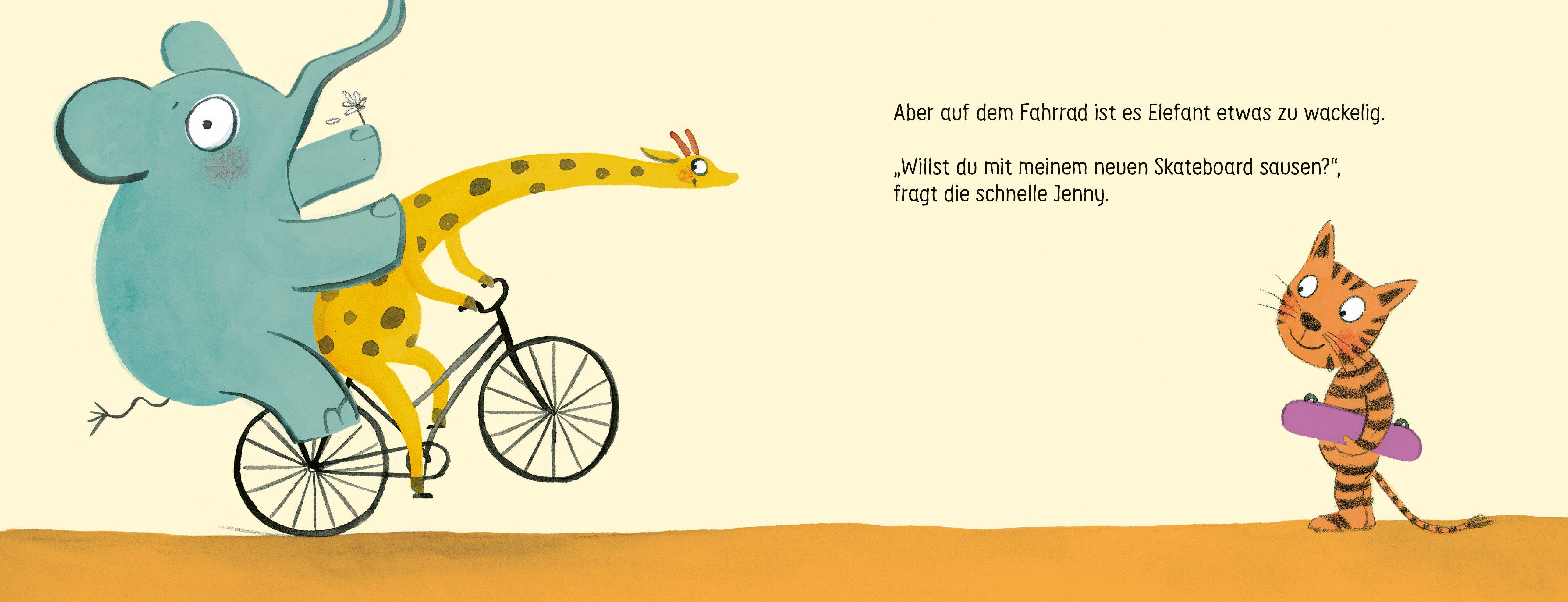 Elefant fährt los