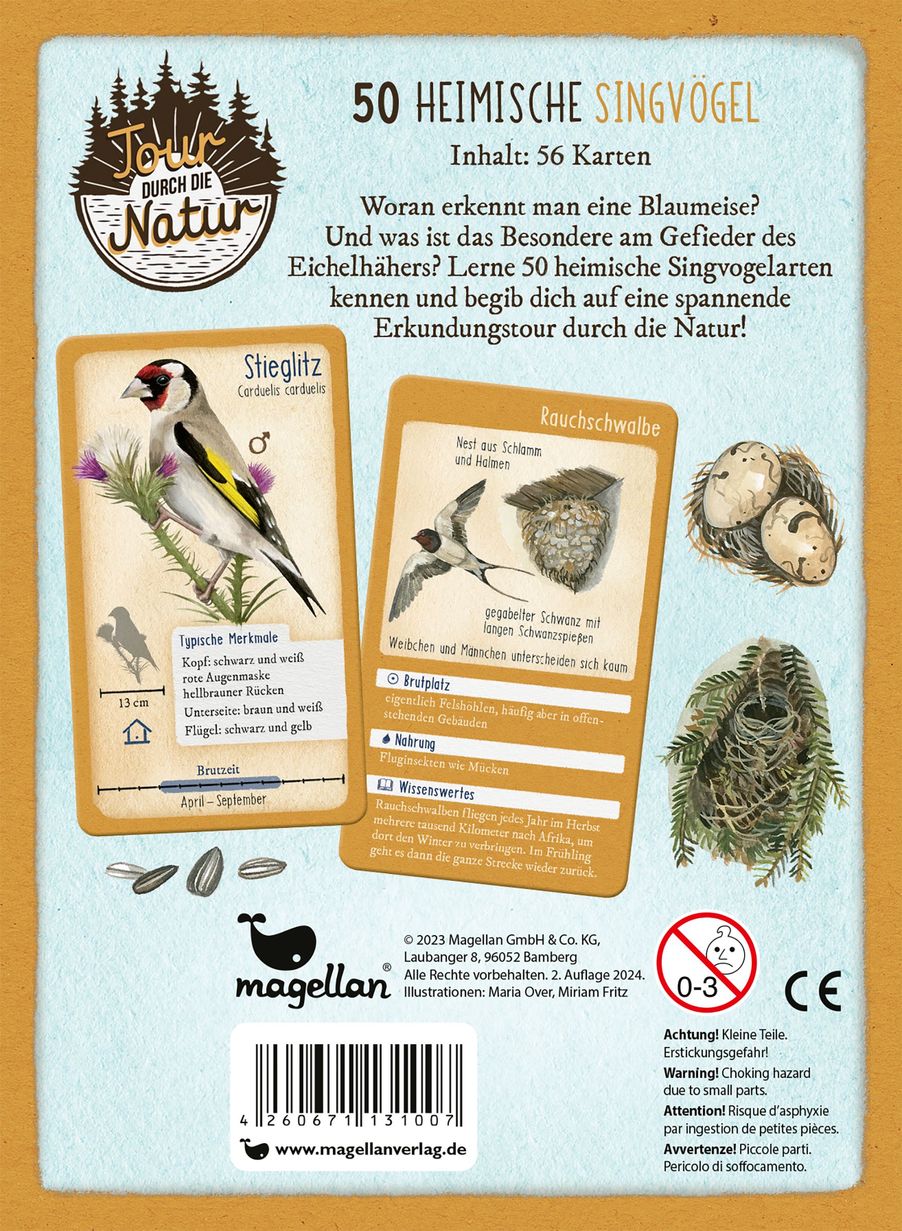 Tour durch die Natur - 50 heimische Singvögel