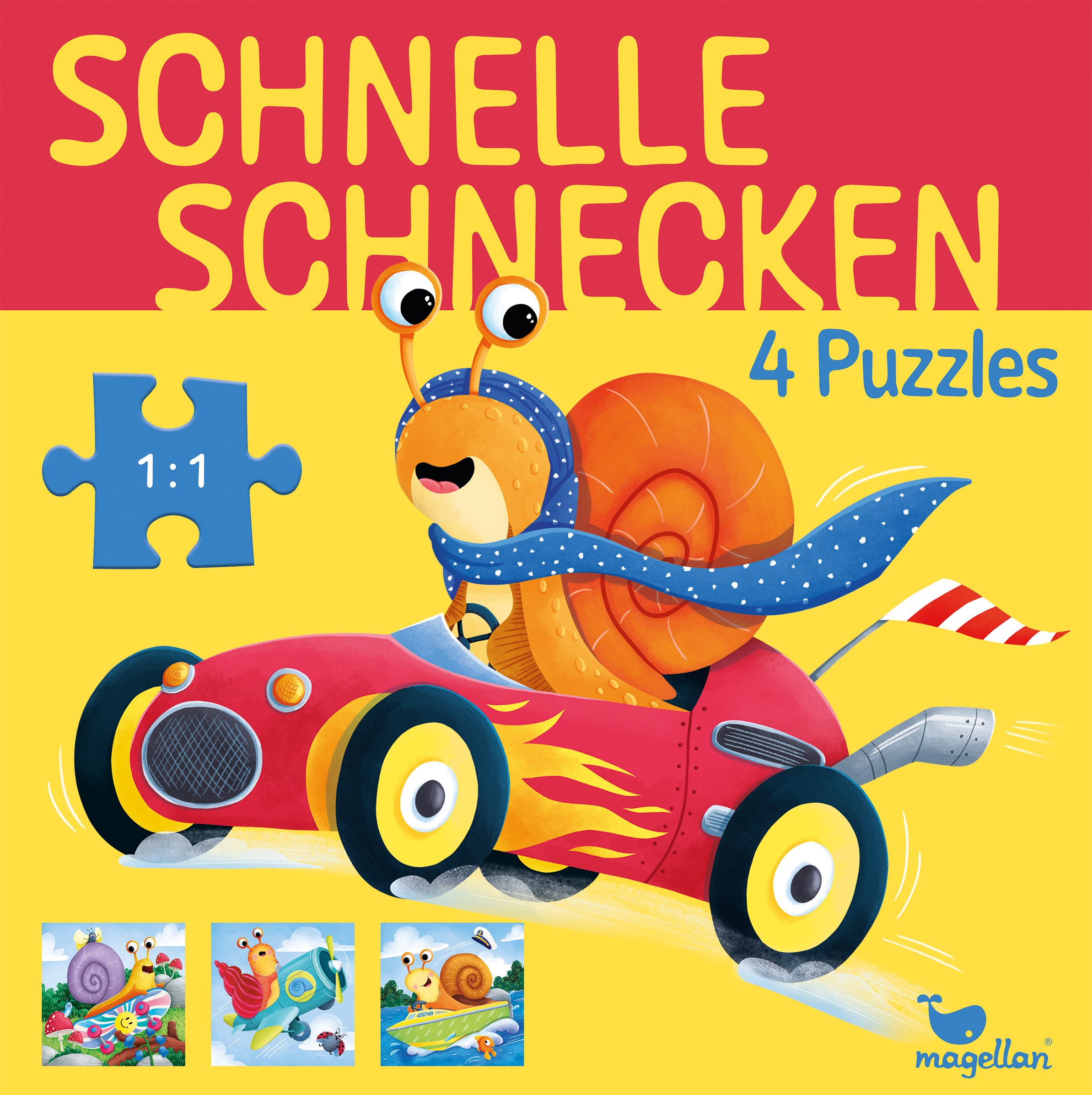 Schnelle Schnecken - 4 Puzzles