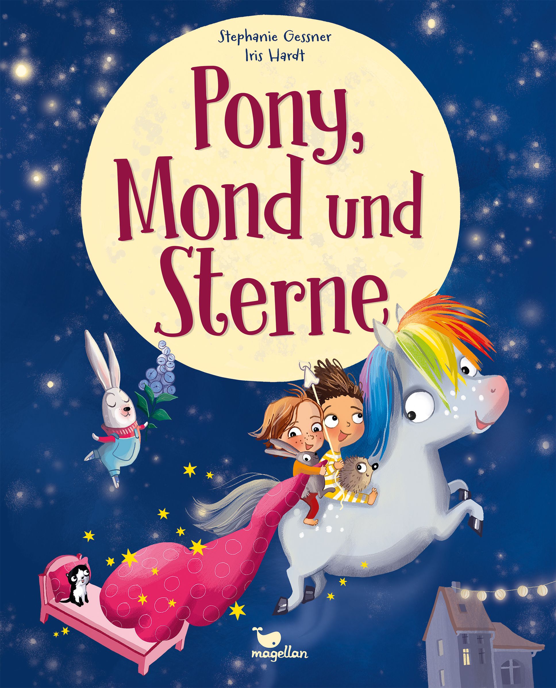 Pony, Mond und Sterne