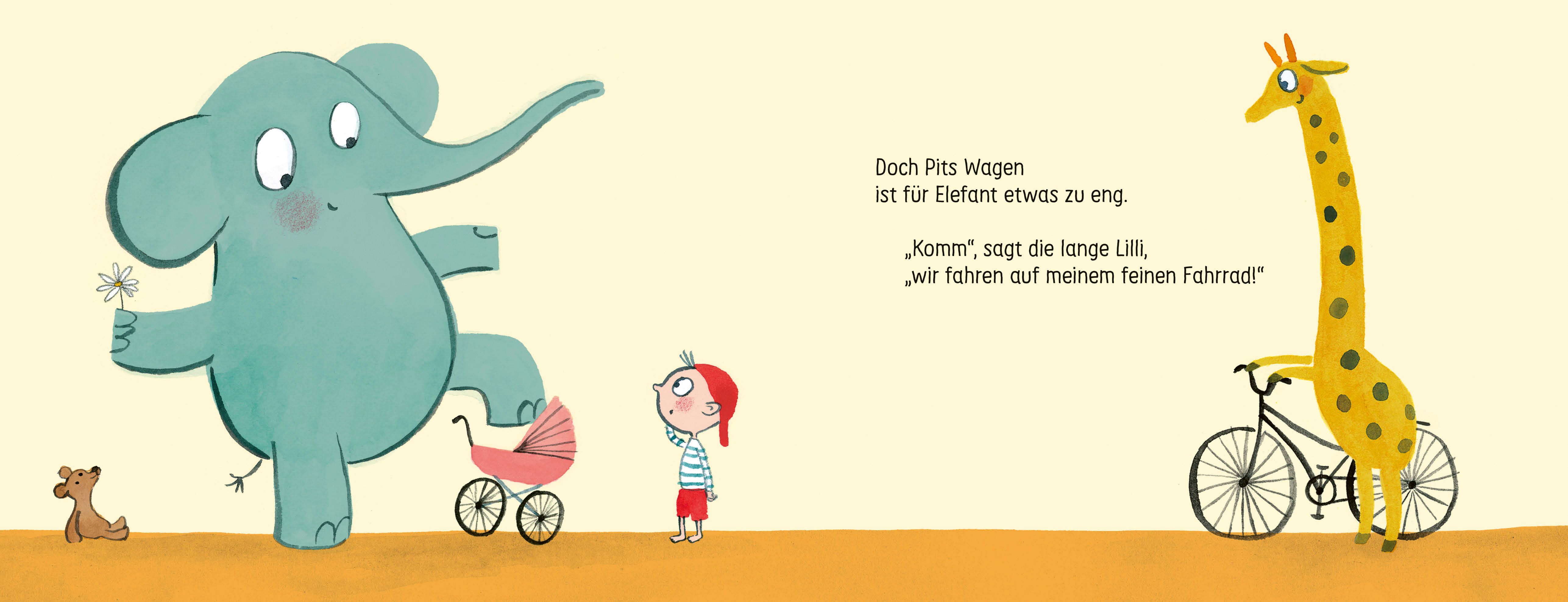 Elefant fährt los