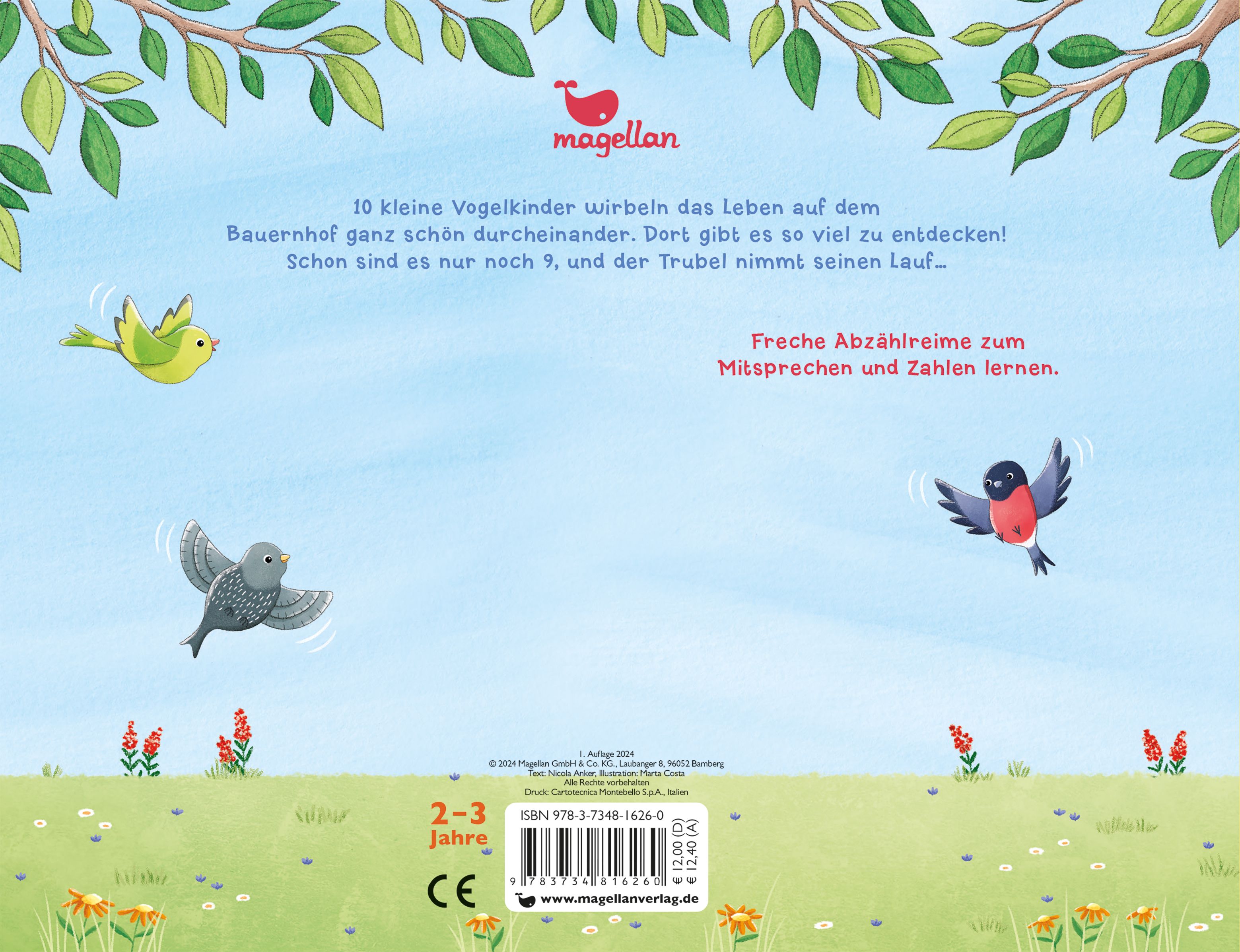 10 kleine Vogelkinder