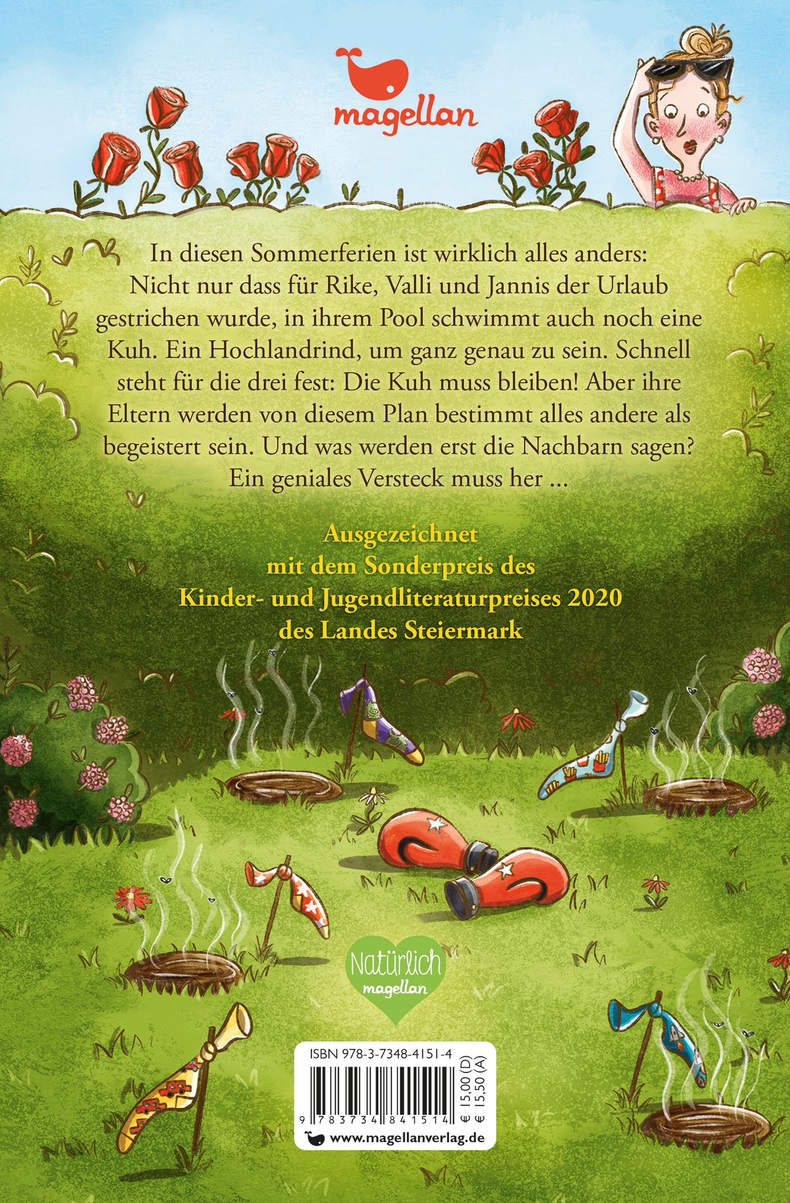 Die Kuh im Pool