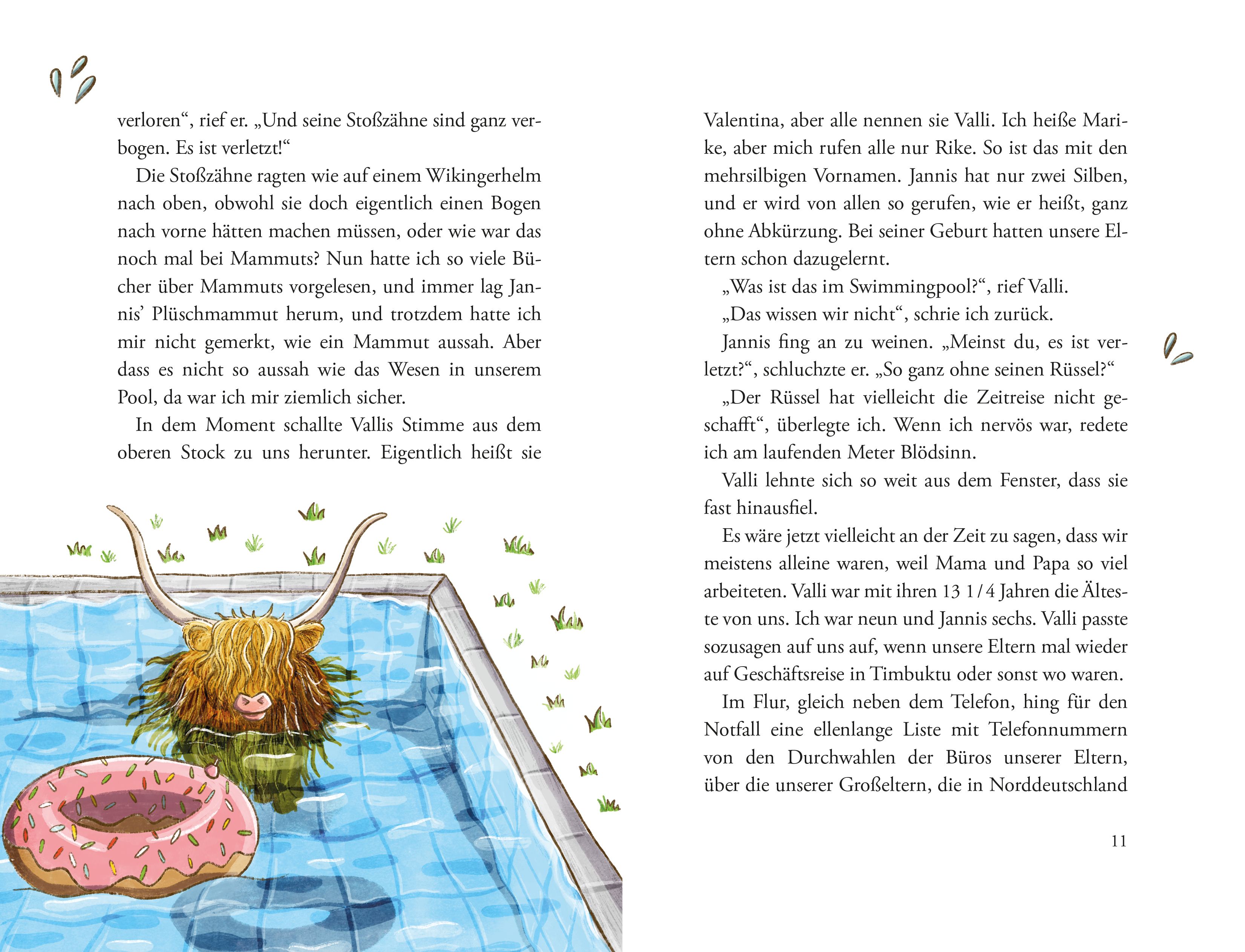 Die Kuh im Pool