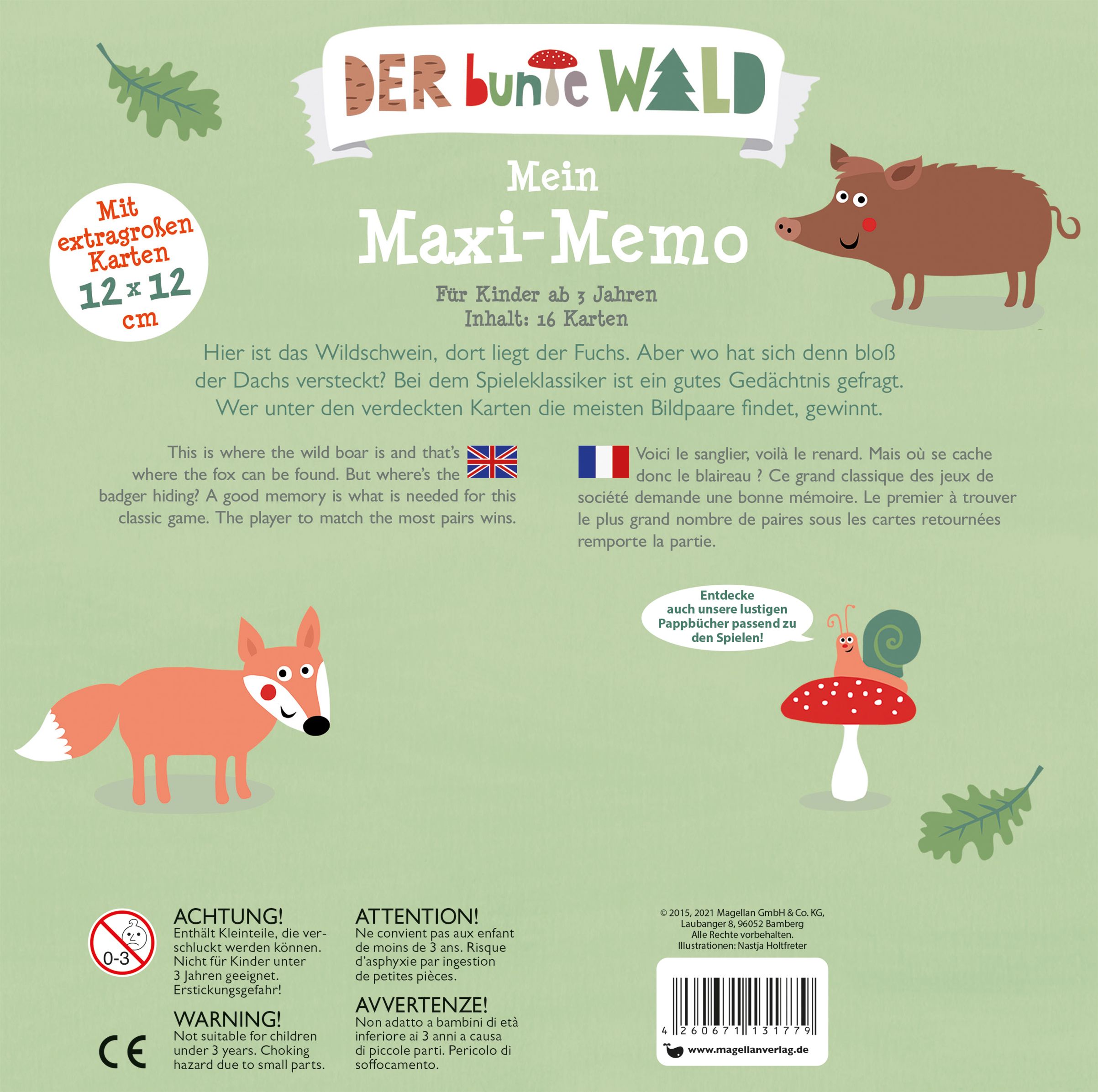 Der bunte Wald - Mein Maxi-Memo