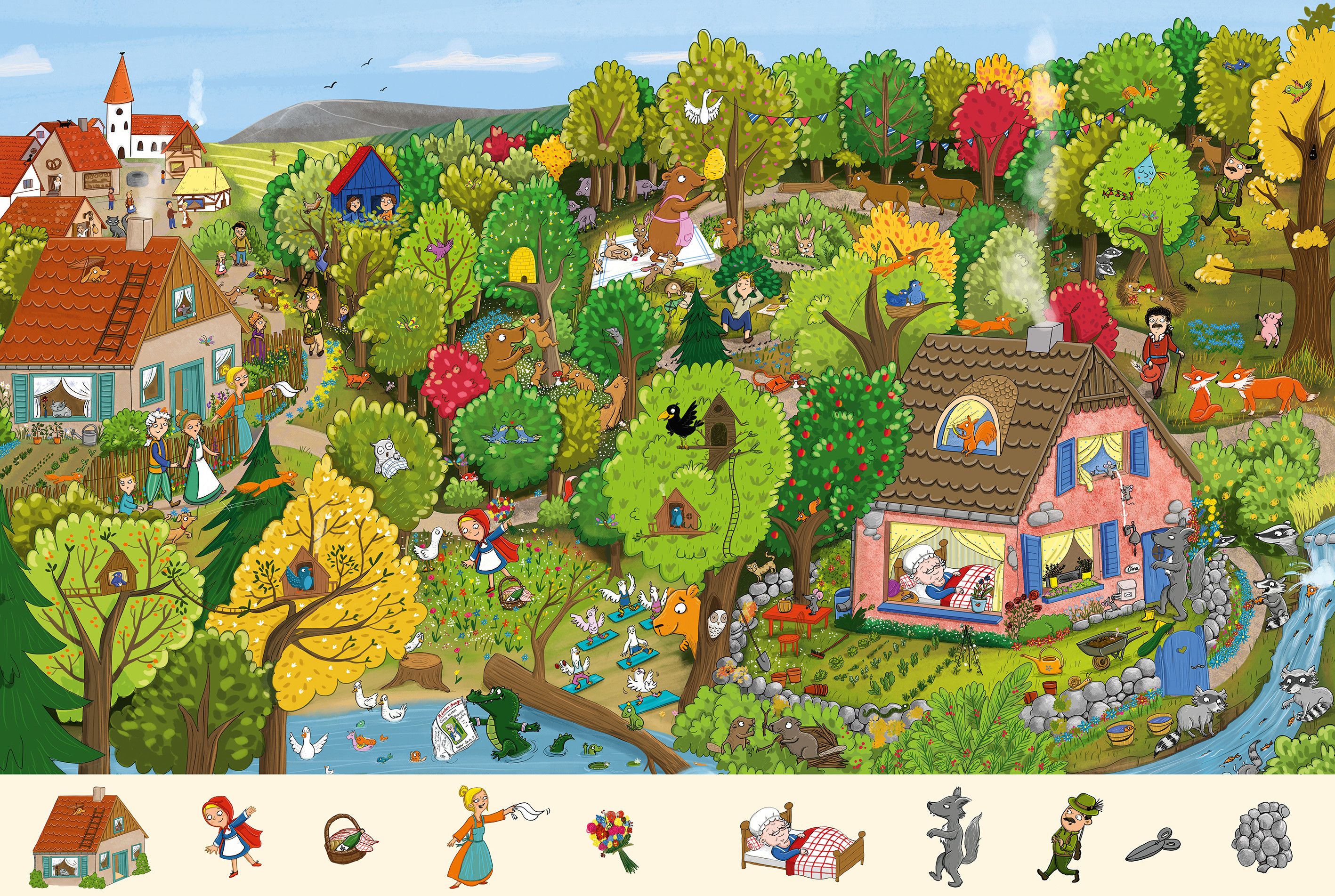 The Most Beautiful Hidden Picture Fairytales of the Brothers Grimm