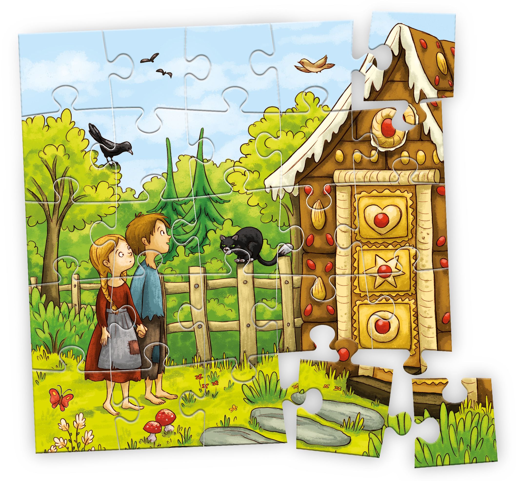 4 auf einen Streich - Meine Märchenpuzzle-Box mit CD