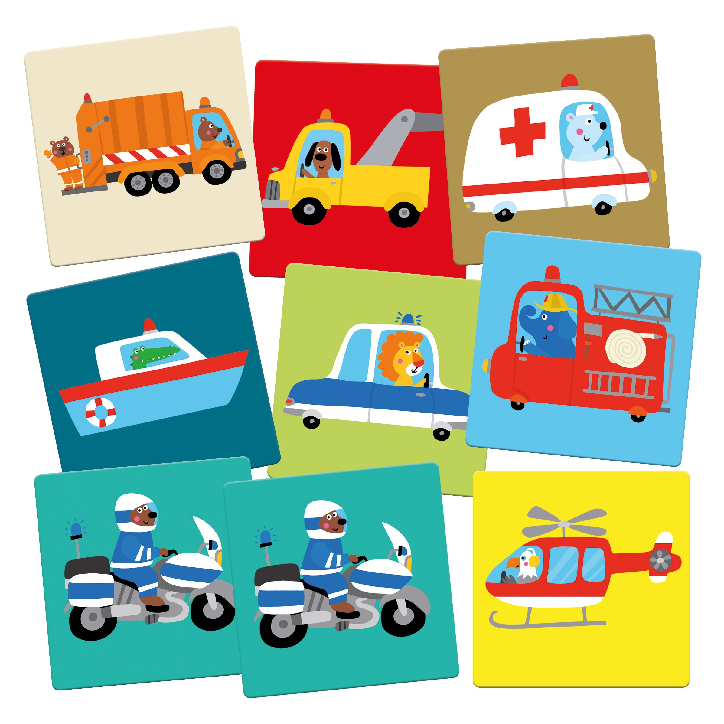 The Colourful&nbsp;Service Vehicles&nbsp;– My Maxi-Memo
