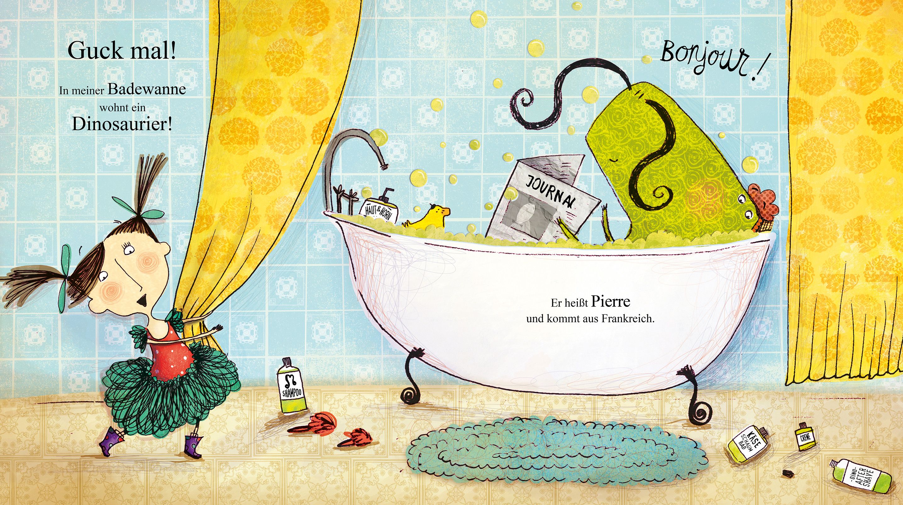 Ein Dinosaurier in meiner Badewanne