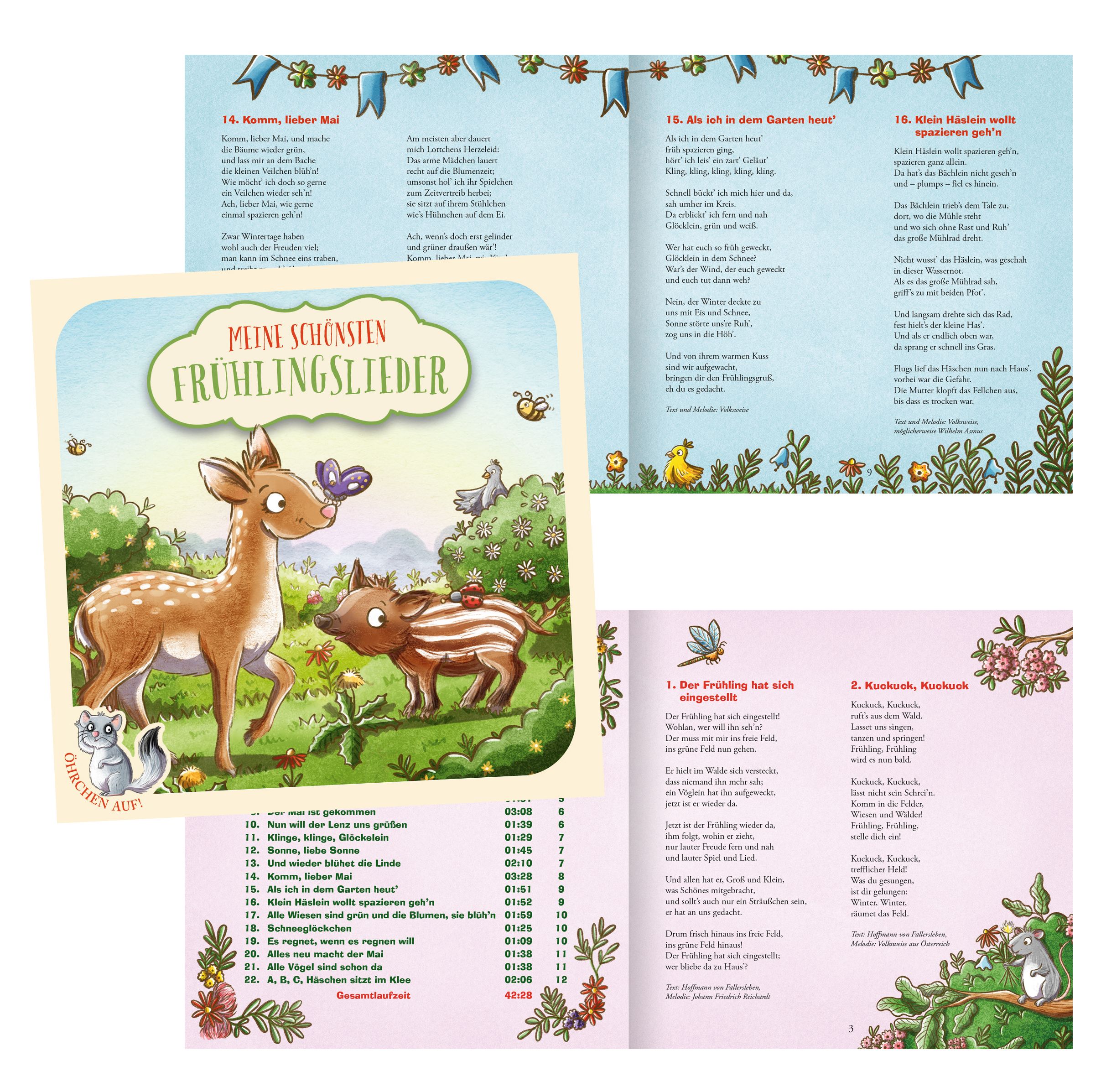 Öhrchen auf! Meine schönsten Frühlingslieder (Audio-CD)