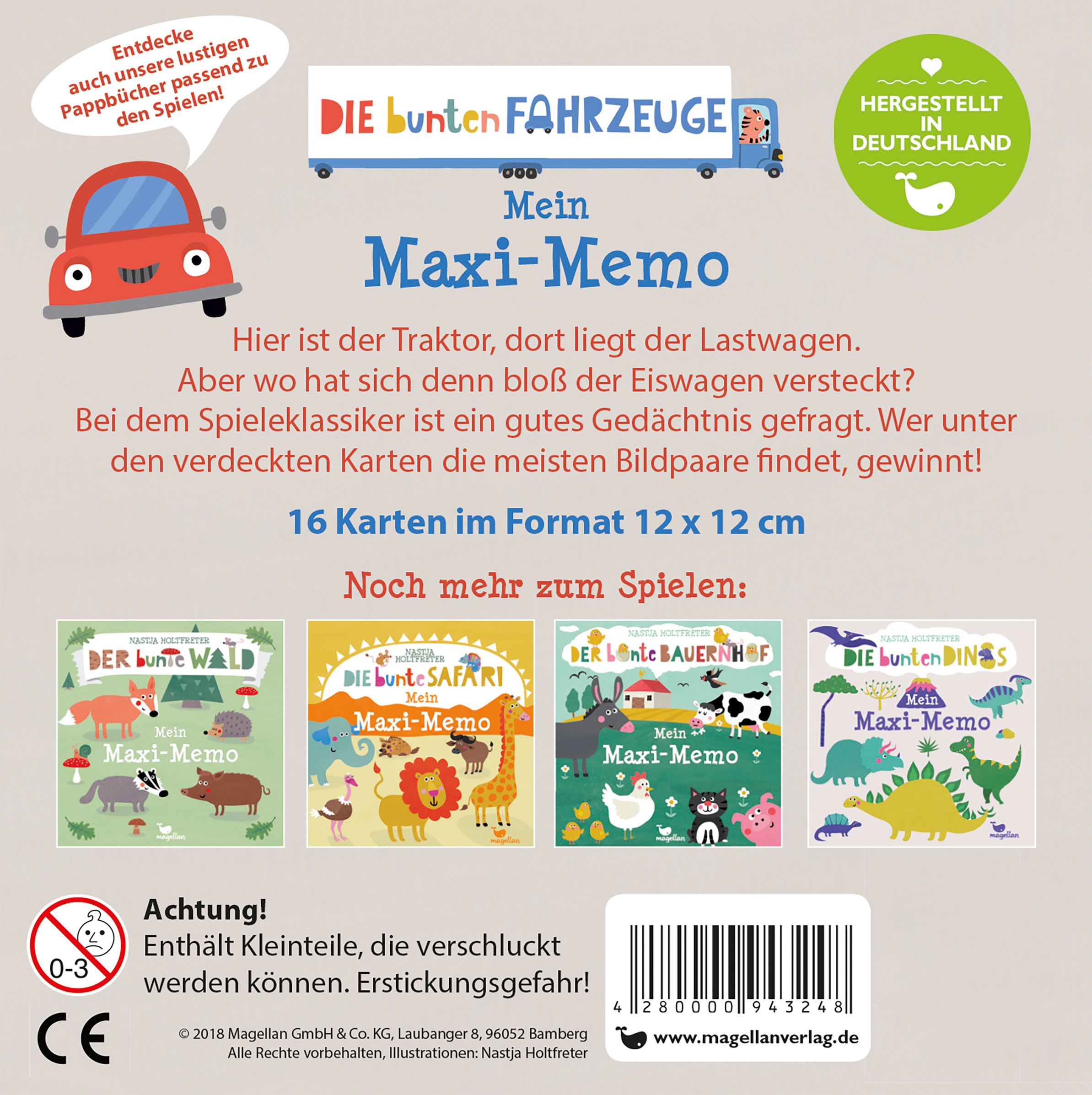 Die bunten Fahrzeuge - Mein Maxi-Memo