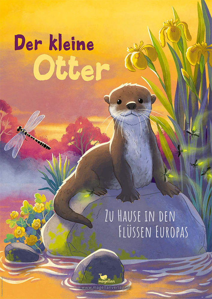 Plakat Der kleine Otter - Zu Hause in den Flüssen Europas