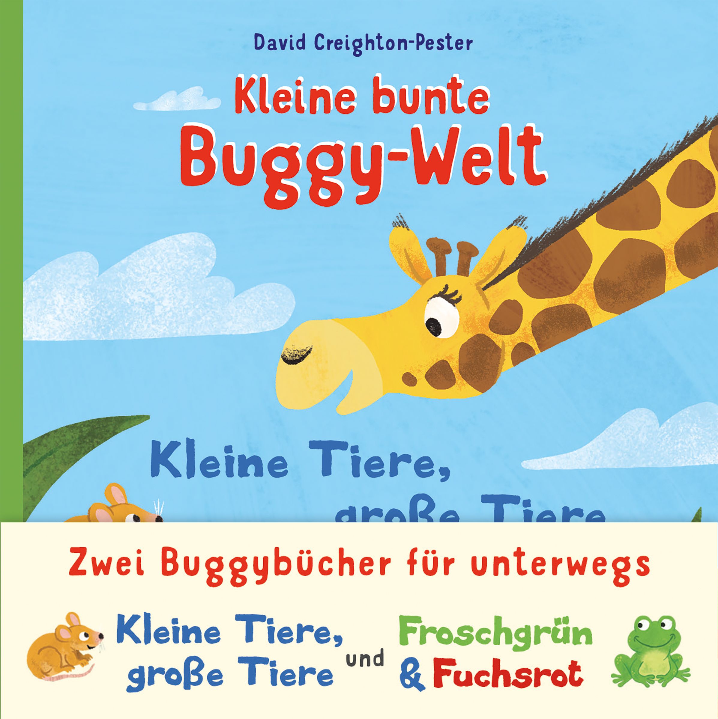Kleine bunte Buggy-Welt - Kleine Tiere, Große Tiere & Froschgrün & Fuchsrot