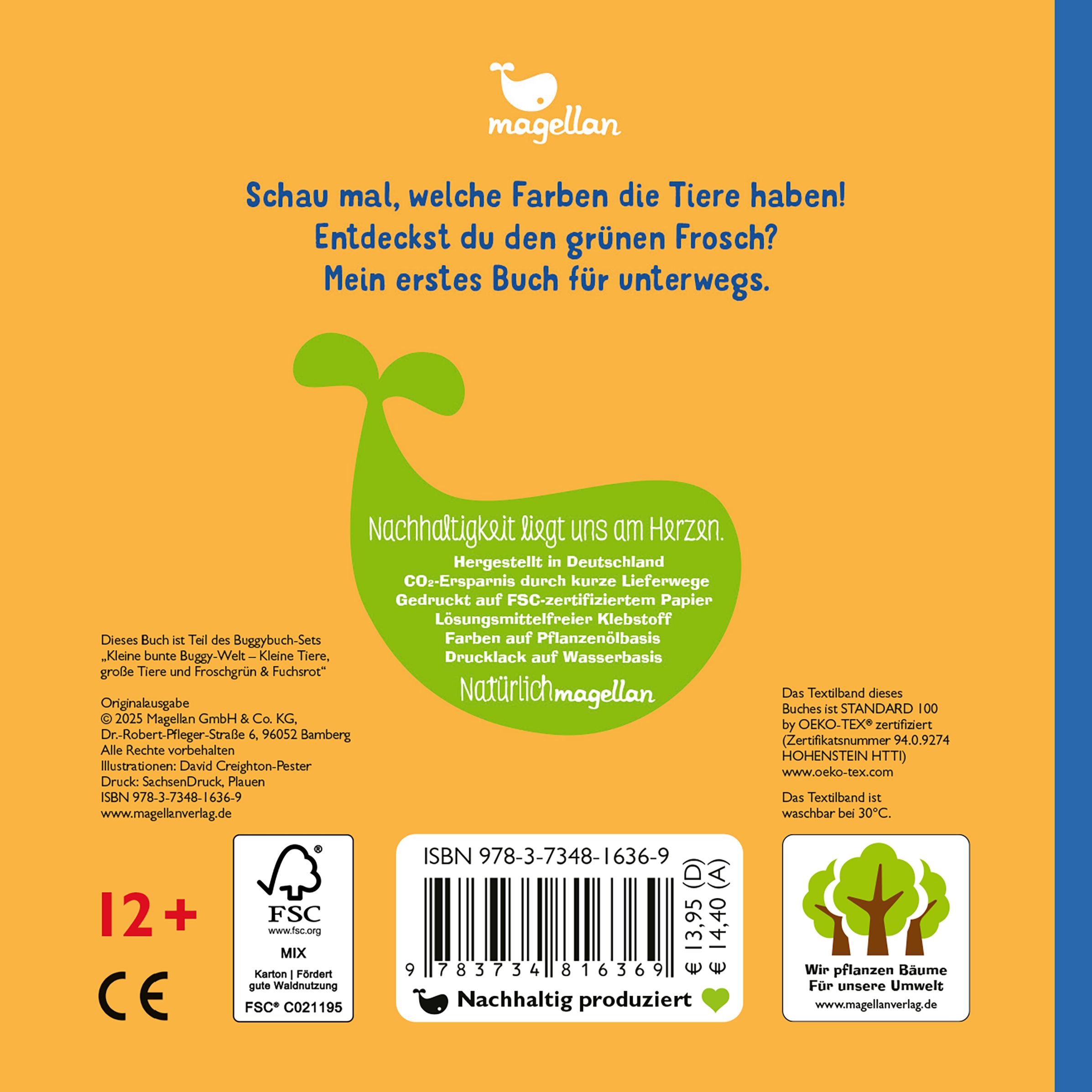 Kleine bunte Buggy-Welt - Kleine Tiere, Große Tiere & Froschgrün & Fuchsrot