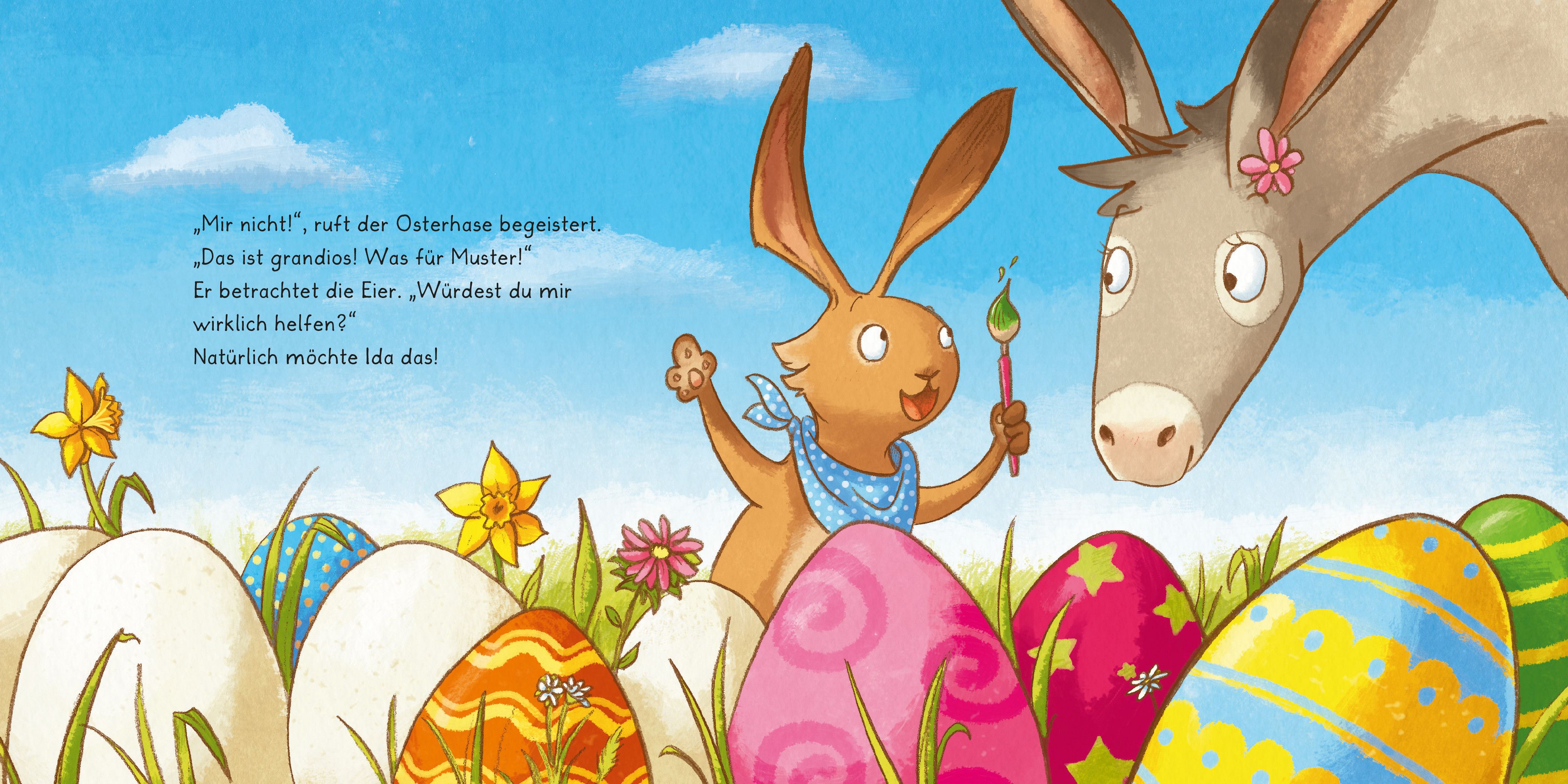 Ida hilft dem Osterhasen