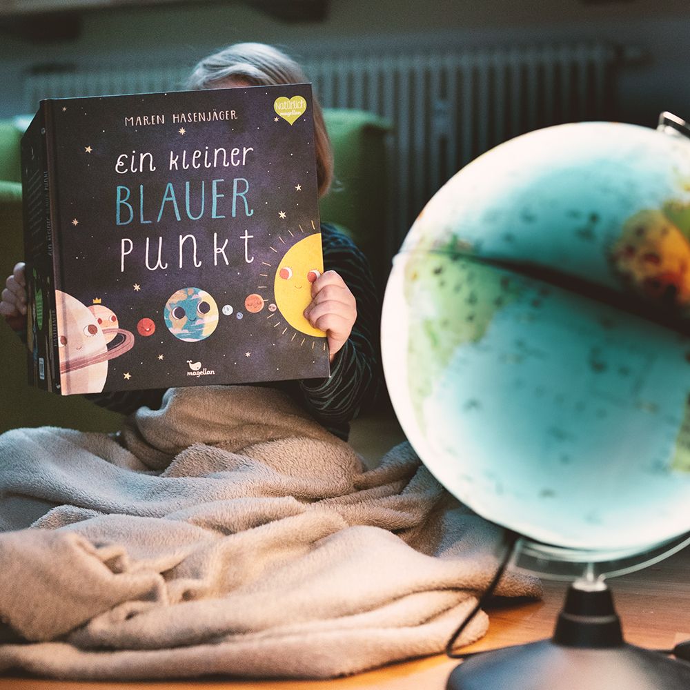 Ein kleiner blauer Punkt