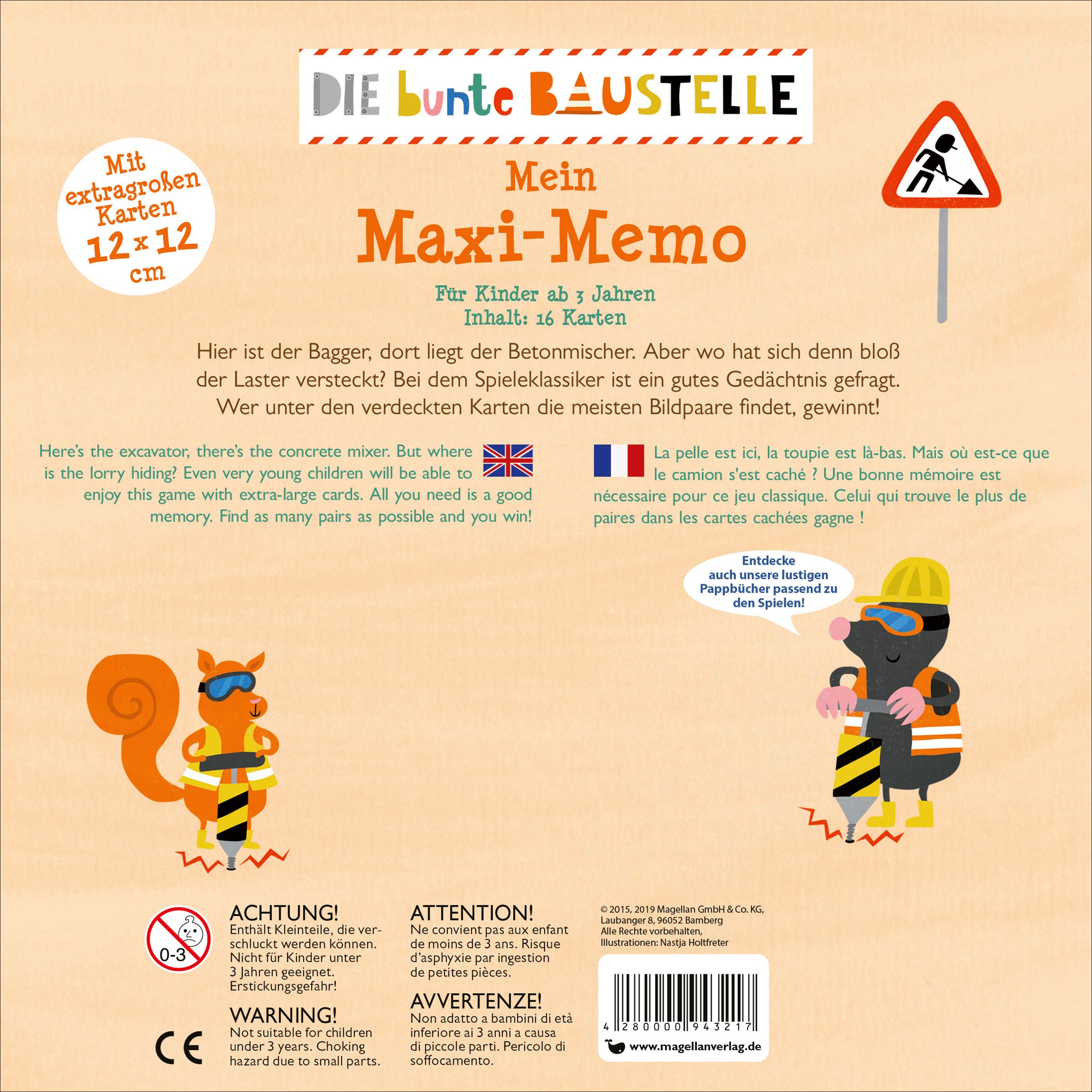 Die bunte Baustelle - Mein Maxi-Memo