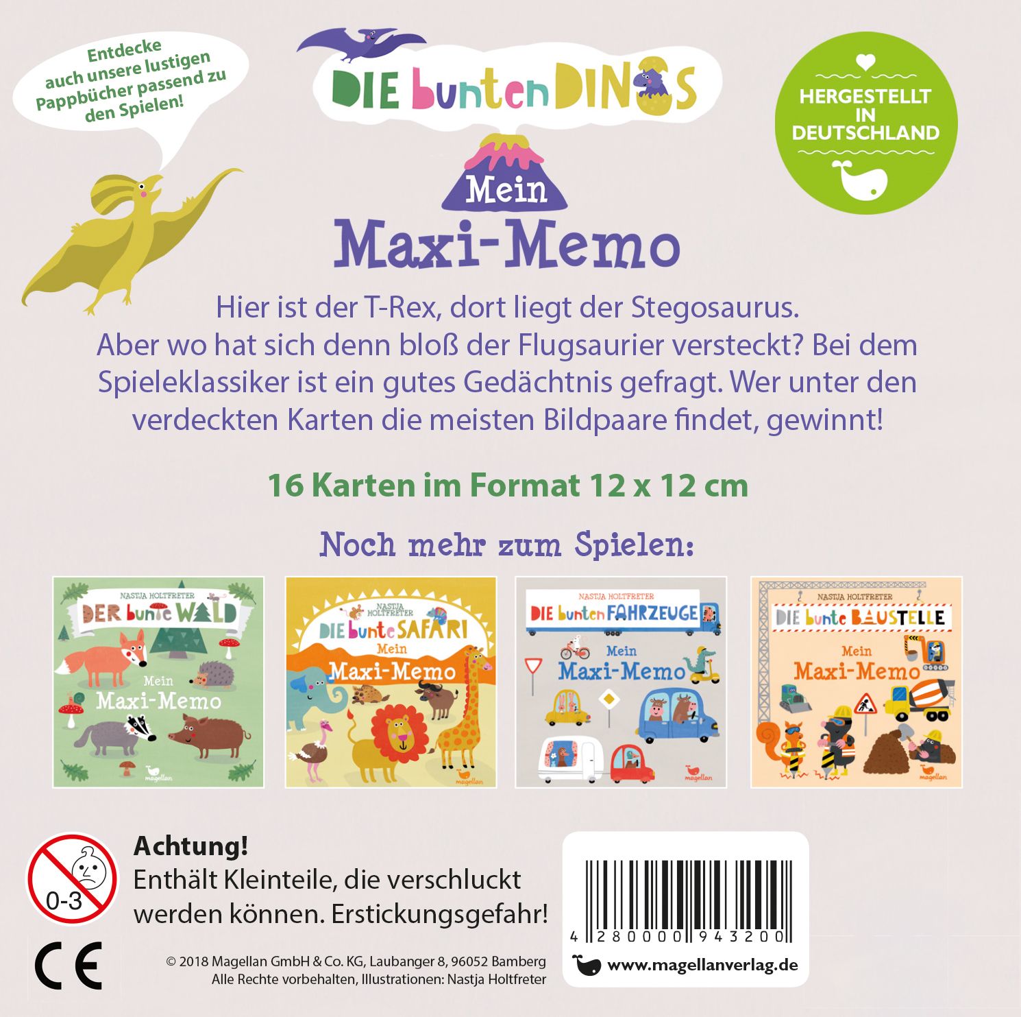 Die bunten Dinos - Mein Maxi-Memo