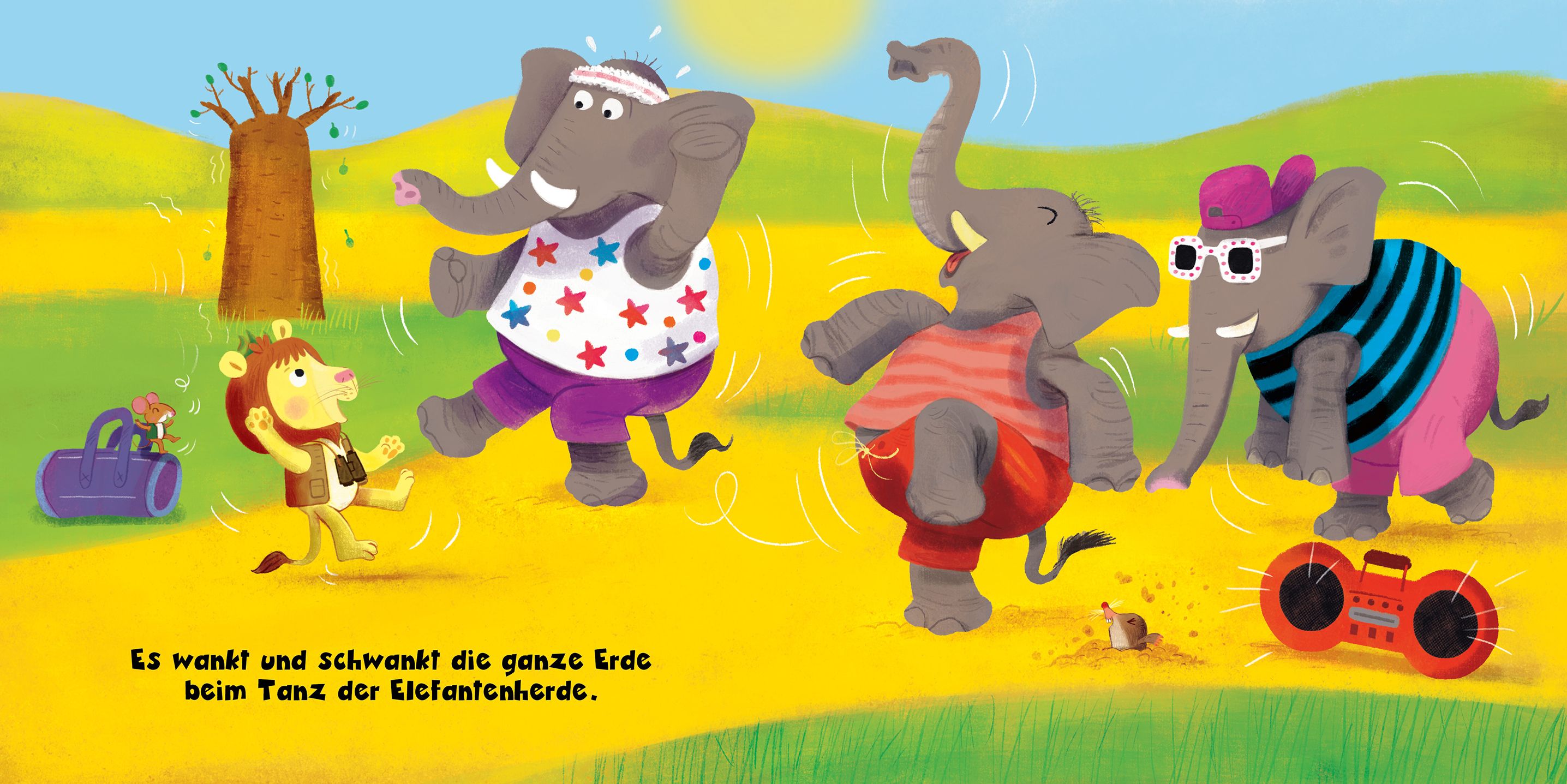Löwe Kari auf Safari