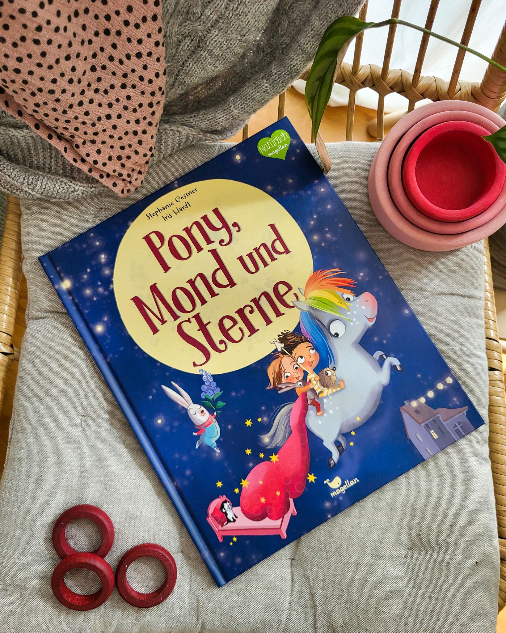 Pony, Mond und Sterne