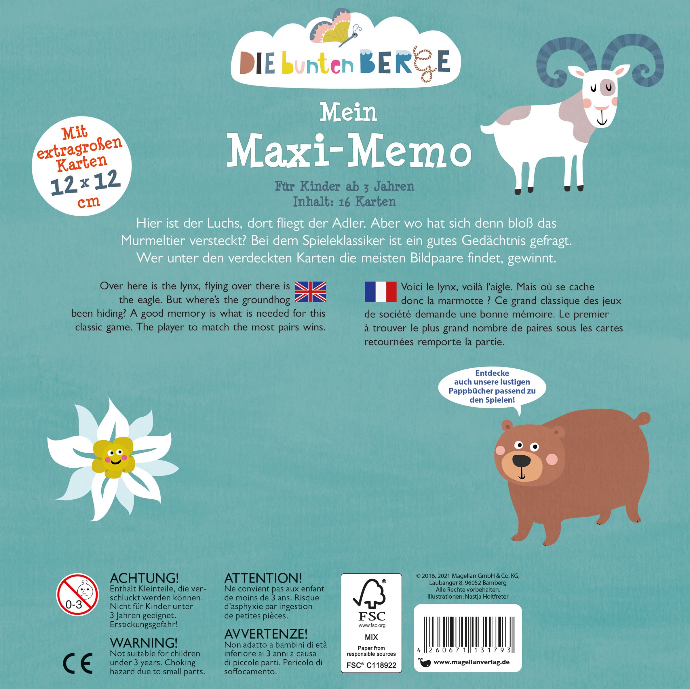 Die bunten Berge - Mein Maxi-Memo